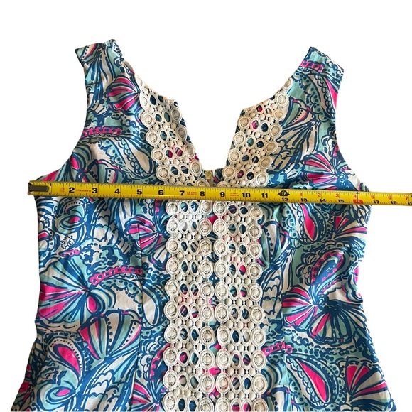 Lilly Pulitzer blue, pink and white multi vibrant 
Sleeveless Dress - Picture 5 of 7